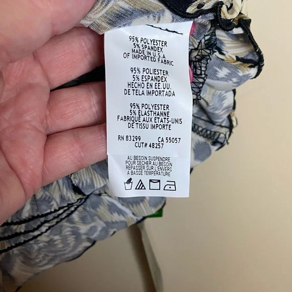 Blu Sage‎ Black and Cream Leopard Print Blouse with Sequins. - Picture 5 of 5